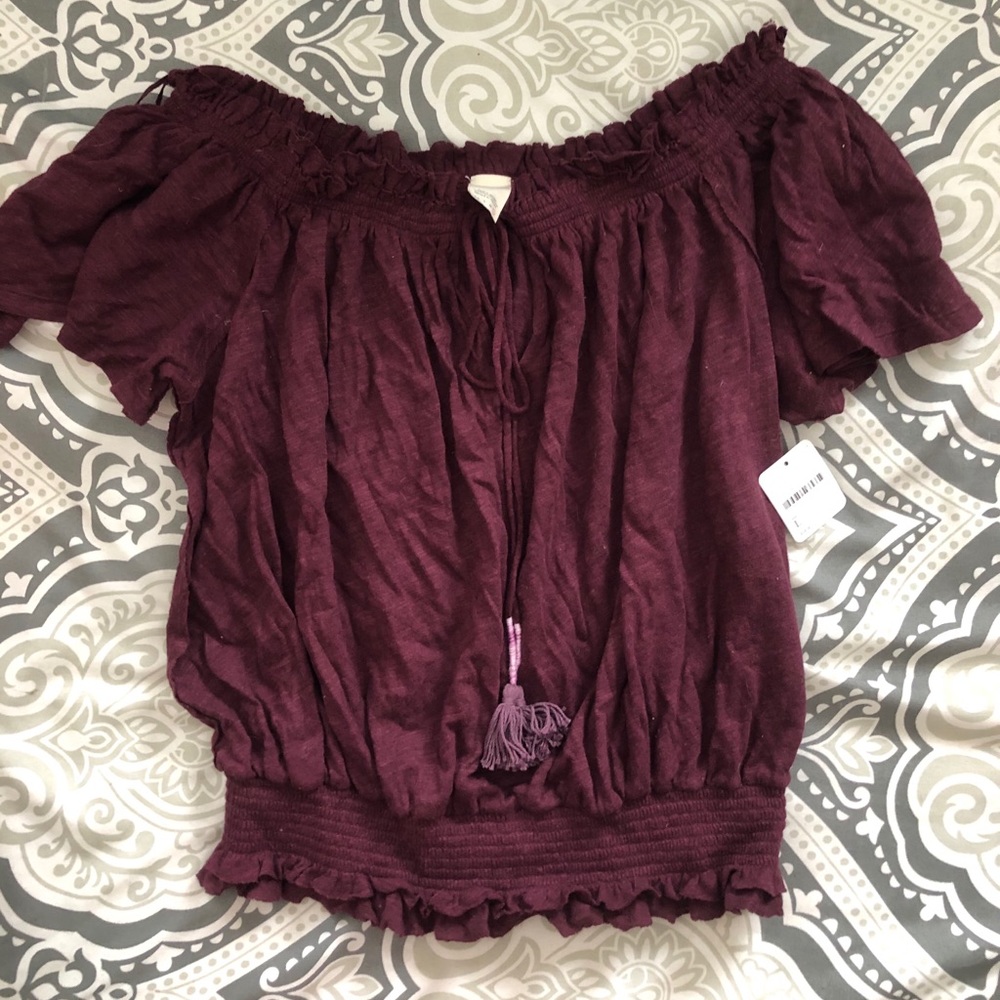 Free People Off the Shoulder Top